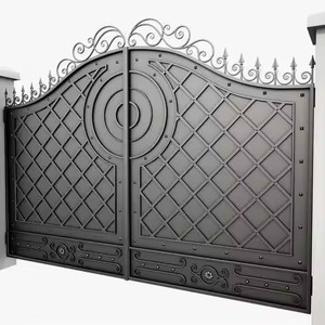 Portails de jardin design contemporains automatiques en fer forgé <span class=keywords><strong>portail</strong></span> d'allée <span class=keywords><strong>coulissant</strong></span> - Product Image 1