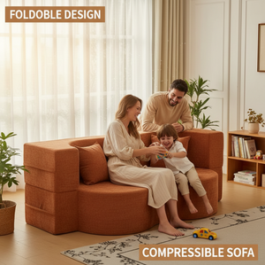Modern Compressible Modular Sectional <b>Sofa</b> Space Saving Vacuum Pack Couch for Living Room Apartment - Product Image 1