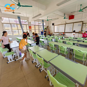 किचेन समूह-प्रत्यक्ष शैक्षिक फर्नीचर ओएम/ओडम समर्थित एंटी-स्क्रैच धातु डेस्क और कुर्सी स्थिर बच्चों की मेज और कुर्सियां - Product Image 3