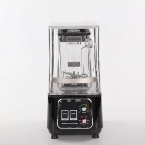 Coffee Bar Commercial Blender With Low Noise Cover Unbreakable Jug 1.5L Ice Crushing Jug Professional Blade Assembly