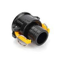 Raccord Camlock P25 de 2 pouces pour valve de réservoir IBC, extrémité femelle type C, raccord de tuyau, moulé par injection PP, basse pression