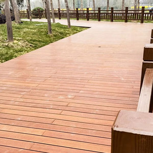 Pavimento in bambù moderno per esterni, spazzolato, antiscivolo, in bambù intrecciato carbonizzato, a spina di pesce, composito, per decking da giardino - Product Image 2
