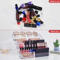 Présentoir de Comptoir à 6 Niveaux en Acrylique Transparent Personnalisé pour Vernis à Ongles, Organisateur à Étagères pour Salons de Beauté et Magasins de Détail