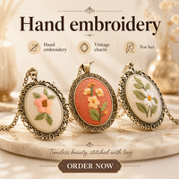 Kit de broderie DIY fait main en coton et lin, style européen, motifs fleurs et plantes, pour débutants