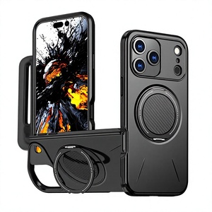 Support rotatif à 360 degrés, design magnétique résistant aux chutes pour <span class=keywords><strong>iPhone</strong></span> 18 Pro Max, coque de téléphone deux-en-un - Product Image 1