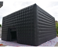 Tente gonflable de Cube de glace noire de taille personnalisable de haute qualité pour le cinéma mobile