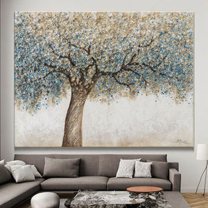 Banyan texturizado Original hecho a mano Boho arte <span class=keywords><strong>de</strong></span> pared decoración moderna para sala <span class=keywords><strong>de</strong></span> estar árbol abstracto <span class=keywords><strong>de</strong></span> <span class=keywords><strong>la</strong></span> <span class=keywords><strong>vida</strong></span> pintura al óleo sobre lienzo - Product Image 2