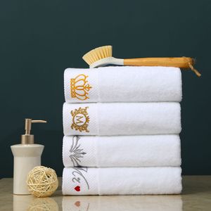 Hilton égyptien en peluche blanc 100% véritable coton turc outils de douche serviette confortable hôtel de luxe ensemble de bain - Product Image 1