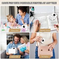 Mini impresora térmica X5, impresora de impresión de etiquetas adhesivas con Bluetooth, puerto de carga tipo C, miniimpresora portátil Sans Fil