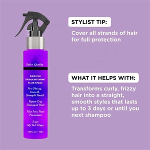 <span class=keywords><strong>Spray</strong></span> capillaire anti-frisottis, protection thermique <span class=keywords><strong>pour</strong></span> <span class=keywords><strong>fer</strong></span> à <span class=keywords><strong>lisser</strong></span>, <span class=keywords><strong>spray</strong></span> capillaire à la kératine et aux protéines, parfum <span class=keywords><strong>pour</strong></span> <span class=keywords><strong>cheveux</strong></span>, brume légère lissante - Product Image 4