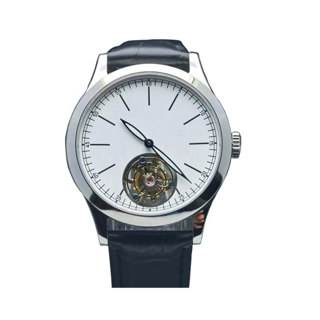 Men's Watches Automatic Mechanical Luxury Genuine Leather Men Watches High Quality Tourbillon Stainless Steel Watch for Men