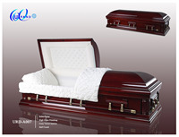Ataúdes y Féretros Clásicos Artesanales de Calidad Superior a Bajo Precio, Estilo Americano, Ataúdes Funerarios de Madera Maciza con Acabado Brillante