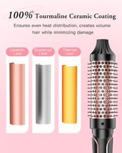 ชุดแปรงความร้อนกระบอกยาวเซรามิกอเนกประสงค์แบบปรับแต่งได้ชุดไม้กายสิทธิ์5กระบอกเปลี่ยนได้หลายแบบ - Product Image 3