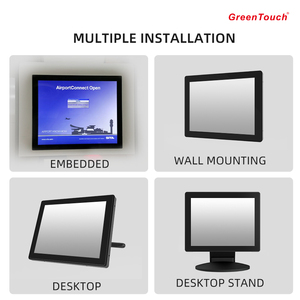 Greentouch tất cả trong một cảm ứng PC 9.7 inch Kích thước nhỏ sản phẩm màu đen cho kinh doanh màn hình cảm ứng LCD SSD TFT Sử dụng PC 4GB Win 128G/ - Product Image 4