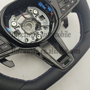 Volante Deportivo de Cuero con Costuras Rojas y Azules para Modelos de Auto BMW X3 X5 CS M3 M4 M5, Venta al Por Mayor - Product Image 3