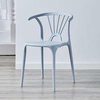 Chaise de salle à manger ergonomique sans accoudoirs avec dossier en Y, empilable, confortable, durable, design moderne pour la maison, le bureau et l'étude, idéale pour les longues sessions de travail
