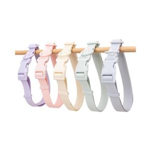 マカロンカラー防水PVCピンク襟リーシュとハーネスセットカラフルなプラスチックバックル犬用ハーネスセット - Product Image 4