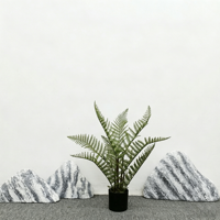 Plante artificielle de fougère en pot, style chinois moderne, fougère de Boston, idéale pour jardin, cour et aménagement paysager - Nouvelle collection en promotion