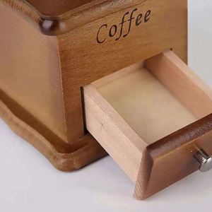 Wooden Classical Portable Hand Manual Wood Coffee Mill <b>Grinder</b> for Home Use and Travel - Product Image 6