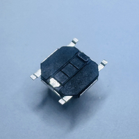 TS51A-040C-G6.4  Sakelar Taktil Profil Rendah Tombol Kuningan 260gf Tipe SMD Tinggi 4mm