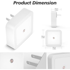 Custom Logo Night <b>Light</b> Plug into Wall 4-Pack Nightlight Plug in Night <b>Lights</b> Dusk to Dawn Night Lamp <b>Led</b> Night - Product Image 6