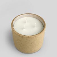Mini pots à bougies modernes en céramique vides, cylindriques, pour la maison, la table, la décoration de mariage, blanc mat, noir, kaki, en gros