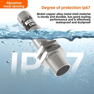 Cảm biến tiệm cận cảm ứng akusense M12 NPN đầu ra IP67 5-24V Đầu nối 4 chân bằng thép không gỉ 2-6.0mm Khoảng cách cảm biến - Product Image 5
