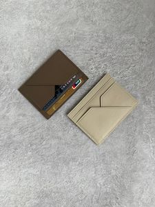 Minimalist Genuine Leather Men's Card Holder Ultra-thin Multi-Slot Bank Card Sleeve Business Gift <b>Wallet</b> Wholesale - Product Image 6