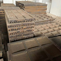 Pièces de concasseur à mâchoires en acier au manganèse élevé sur mesure, résistantes à l'usure : revêtement latéral et plaque de joue pour le concassage de pierres et d'agrégats