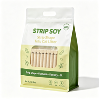 Sac en plastique résistant aux perforations pour litière pour chat, impression couleur personnalisée, résistant à l'humidité, pour le stockage de sable pour chat, directement de l'usine.
