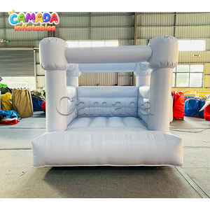 Château <span class=keywords><strong>gonflable</strong></span> pour enfants, bleu clair, 8x8, en PVC, pour sauter, pour les tout-petits - Product Image 3