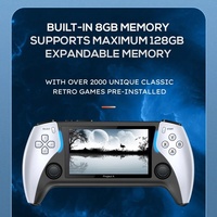 Consola de Juegos Portátil Mini Project X, Consola de Videojuegos HD de Dos Jugadores con Doble Mando para Niños