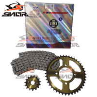 Kit de chaîne et pignon de moto SNOR 420 428 428H pour augmentation de vitesse