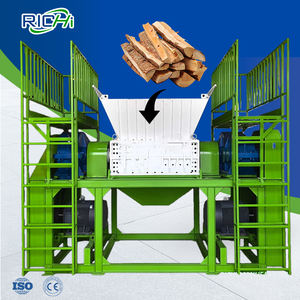 RICHI Broyeur à double arbre de biomasse forestière pour bûches, arbustes, souches et copeaux de bois Broyeur - Product Image 1