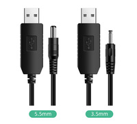 Kabel USB Cantell 1m Pengisian Cepat 5V-12V DC untuk Router WiFi, Modem, Printer, Komputer & Earphone - Tembaga Murni dengan Selubung PVC