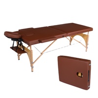 Lit de massage pliable et portable pour salon de beauté, style moderne, réglable, en bois, pour soins du visage et salons de beauté - Vente chaude
