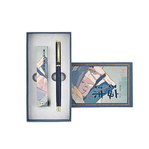 Stylish <b>Gift</b> <b>Box</b> <b>For</b> Pens Ballpoint Fountain High End Business <b>Gift</b> Set Custom Printing Available Soft Mist Pink Obsidian Black - Product Image 1