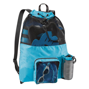 Custom Logo Yoga Fitness Mesh Sports Bags Polyester Basketball Football <b>Drawstring</b> <b>Backpack</b> Nylon Swimming Bag for Men Women - Product Image 5
