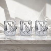 Seau à glace en verre blanc transparent populaire de 1020 ml, fournitures pour restaurants, service de vin, hôtellerie et événements, vente en gros OEM ODM