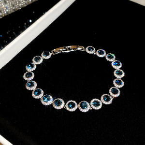 سوار من النحاس الأصفر قابل للتكديس والحفلات الموسيقية عالي الشعبية من الزركونيا المكعبة ولألوان متعددة - Product Image 6