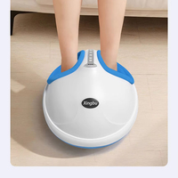 Elektrisches Shiatsu Fuß- und Wadenmassagegerät mit Rollen, Infrarot-Vibration, Luftkompression und Wärmetherapie