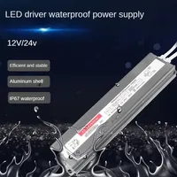 Pilote d'éclairage LED étanche IP67 AC 180V-265V DC 12V 24V 60W 100W 150W 200W 300W Alimentation à découpage LED en aluminium