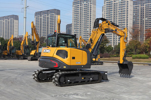 Maquinaria de construcción china excavadora sobre orugas usada 0, 35m3 XE80E con capacidad de carga de 8 toneladas a la venta EPA y certificado CE - Product Image 6