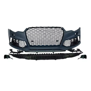 ชุดแต่งกันชนหน้าสไตล์ RS6 สำหรับ Audi A6 S6 C7.5 ปี 2016-2018 ผลิตจากพลาสติก PP - Product Image 2