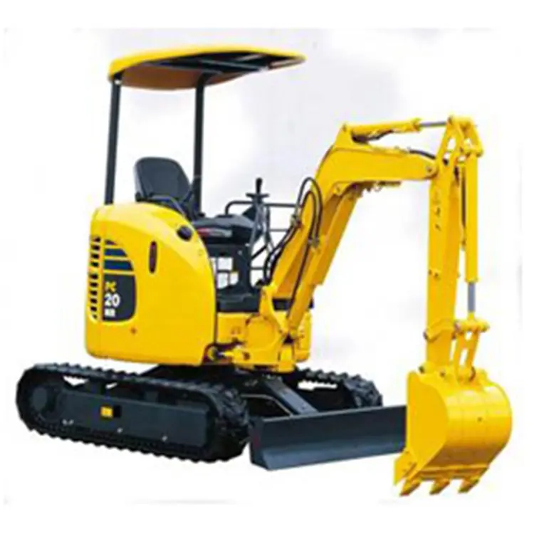 Mesin Ekskavator Mini Bekas Komatsu PC20 Ekskavator Hidrolik PC 20MR dengan Ekskavator Penggali Mini Bilah Depan