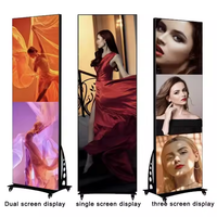 Écran d'affichage LED portable RGX haute définition multi-usage couleur pleine pour magasin, écran LED Totem numérique intérieur P1.53