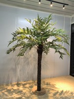 Plante artificielle de fougère imperméable et anti-UV pour extérieur, grande plante de forêt tropicale artificielle pour aménagement paysager de parcs et jardins, vente en gros