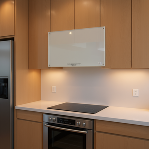 Protector de Pared para Cocina de Vidrio Templado 27.6"x15.7" Transparente, Duradero y Fácil de Instalar - Product Image 2