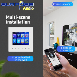 215F умный мини-настенный музыкальный усилитель контроллер 15 Вт синий зуб выход 3,5 мм AUX пульт дистанционного управления ключ для наушников алюминий - Product Image 2