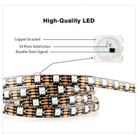 Bande LED RGBIC WS2813 60 diodes/m application Wifi contrôle effet de poursuite lumières ruban Flexible Diode ruban TV rétro-éclairage salle décoration